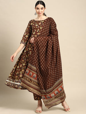 Nayo Women Gown Dupatta Set - Buy Nayo Women Gown Dupatta Set Online at  Best Prices in India | Flipkart.com